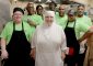 Sister Mary Imelda, center, and the crew that makes her spaghetti sauce, left to right, Mark Piotrowski, Germane Thomas, Linda Calhoun, Michael Jones, David Houze, Tay Greer, and Robert Miller. (CT Photo/E.L. Hubbard)