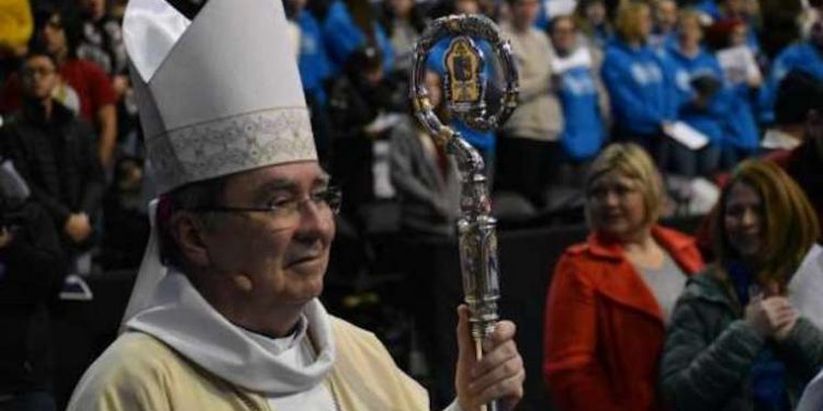 Archbishop Christophe Pierre, apostolic nuncio to the United States, was the celebrant at the 2019 Mass for Life in Washington D.C. on Jan. 18, 2019. Credit: Christine Rousselle/CNA