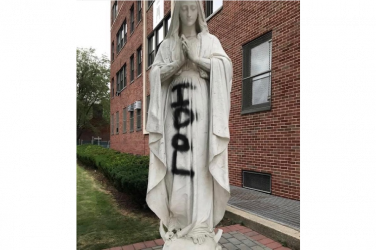 Statues Of Mary Vandalized In Weekend Of Catholic Church Attacks ...