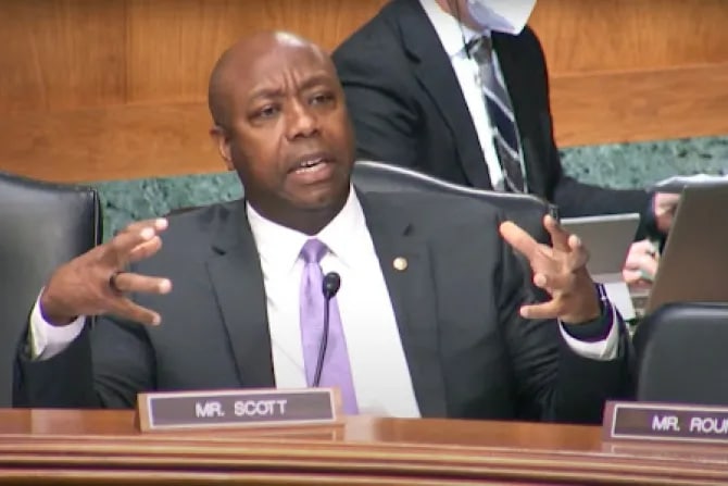 Senator Tim Scott responds to claim that abortion helps low-income Black women