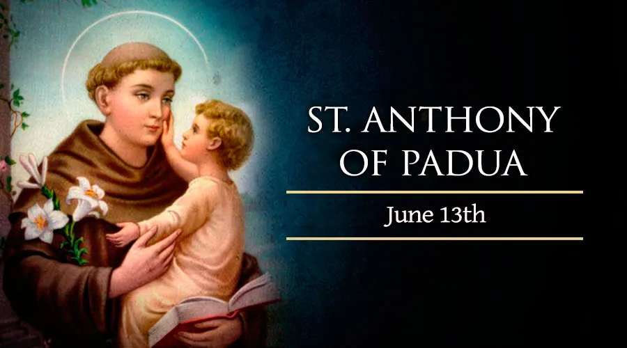 June 13 Saint Anthony of Padua Catholic Telegraph