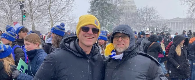 Michigan Coach Jim Harbaugh Makes Surprise March For Life Appearance ...